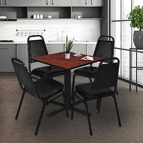 Cain 36" Square Breakroom Table- Cherry Regency Seating