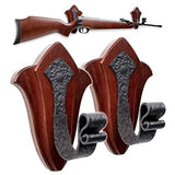 TESLYAR Gun Holder Wall Mount Ash Wood Wooden Gun Hanger Hook Stand Rack Gun Hanger Hardwood TESLYAR