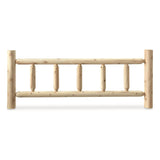 CASTLECREEK North American Cedar Log King Bed with Headboard and Footboard; Rustic Natural Unfinished Wooden Bed Frames CASTLECREEK