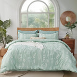 Kozyhvn Queen Comforter Set 7 Pieces, Sage Green Comforter, Cute Floral Bed in a Bag Queen Boho, Soft Fluffy Bedding Sets with Comforter, Sheets, Pillowcases & Shams, All Seasons Kozyhvn