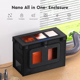 LONGER Laser Engraver Enclosure with Vent, 28.8x15x21.6 inches Laser Cutter Machine Protective Cover for Most Laser Engraving Machine Insulates Against Smoke and Odor Noise Reduction Eye Protection Longer