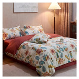 YUSIWOAL European style Bedding Set Cotton Queen Duvet Cover Set with Sheets Single Double Bedding Sets,Summer Duvet Cover sets(A,King) YUSIWOAL