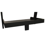 eHemco Modern 5 Tier Leaning Wall Ladder Bookshelf Organizer, Storage Rack, 70 Inches, Black eHemco