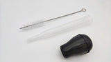 Turkey Baster Set, Turkey Injector Syringe with Cleaning Brush, Syringe Baster for Cooking - 11.5 inch Baster with Measurments for BBQ Grill Baking Kitchen Cooking HZXSDEG