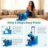 OLIXIS Hat Press Machine, Professional Hat Heat Press for Caps, 3.2"x5.5" PTFE-Coated Plate, LCD Display, 570°F Max Temp, Memory Mode OLIXIS