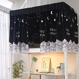 haozaikeji Dorm Bunk Bed Curtains Privacy Bed Drapes Bottom Bunk Bed Curtain Blackout Bed Canopy Dustproof Loft Bed Curtains Shading Bedding for Single Sleeper Dorm Bedroom haozaikeji