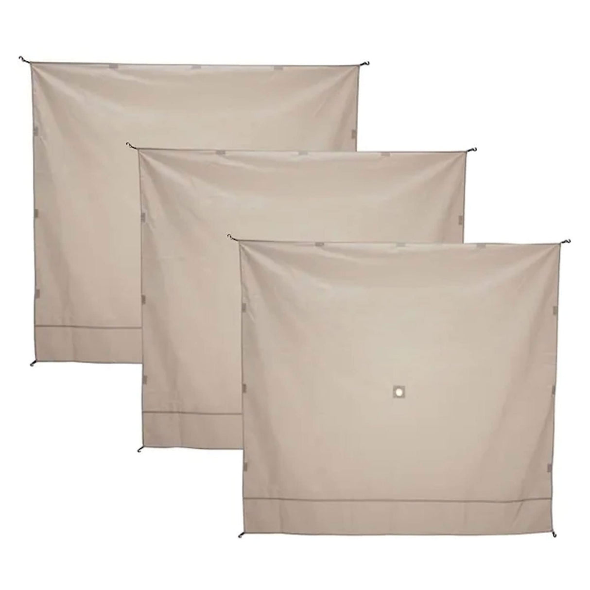Gazelle GAZL-GA104 Waterproof Gazebo Tent Three Wind Screen Panel in Desert Brown, (Tent Not Included) Gazelle