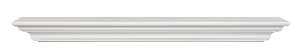 Pearl Mantels 618-60 Crestwood Mantel Shelf, 60-Inch, White Pearl Mantels