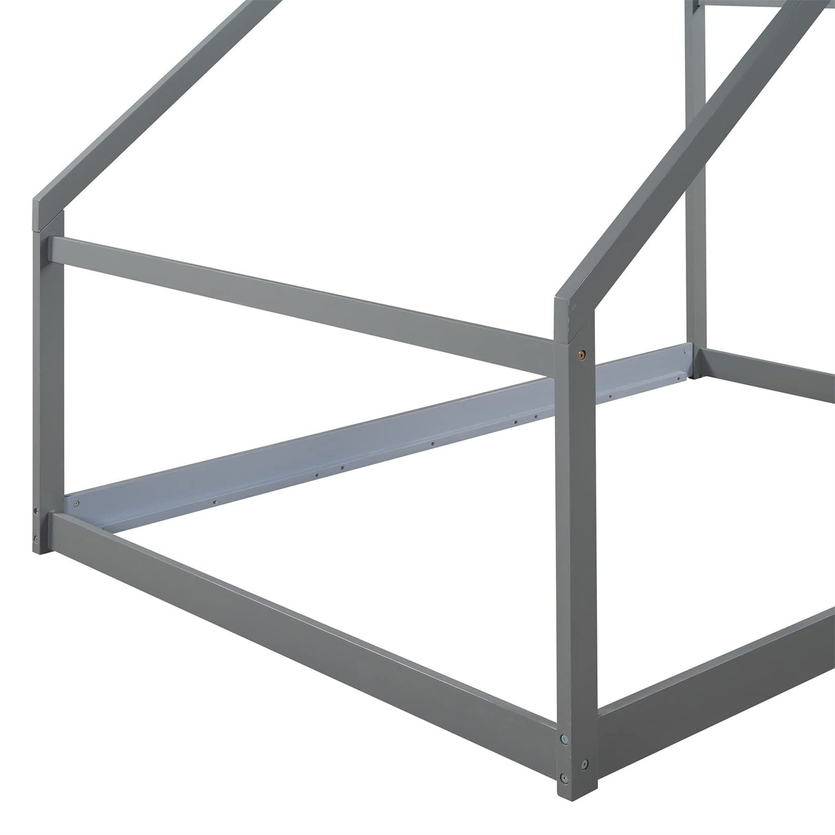 Bellemave Gray Montessori Toddler Floor Bed – Full House Frame for Kids Bellemave