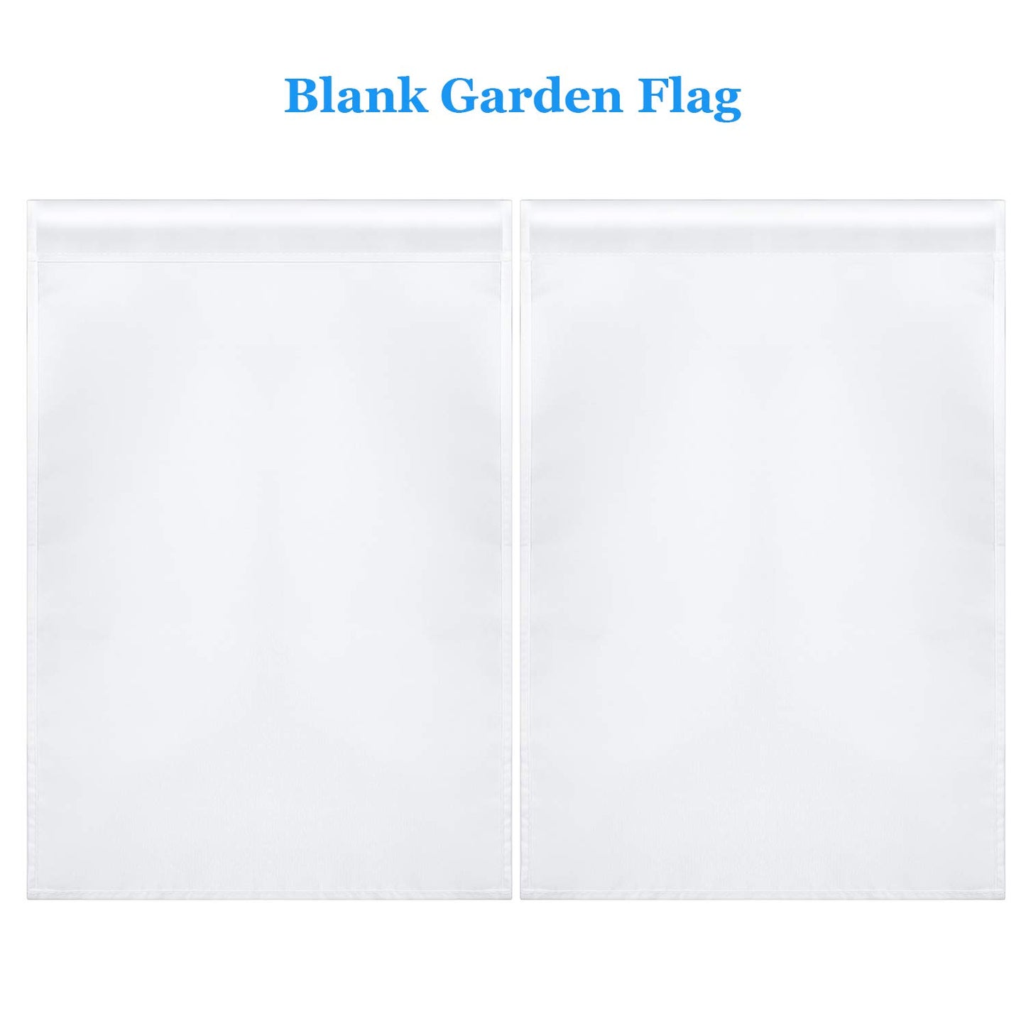 Blank Sublimation Garden Flag DIY Lawn Garden Flags Polyester Banners Flag for Indoor Outdoor Courtyard Decoration, 11.8 x 17.7 Inches