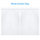 Blank Sublimation Garden Flag DIY Lawn Garden Flags Polyester Banners Flag for Indoor Outdoor Courtyard Decoration, 11.8 x 17.7 Inches Boao