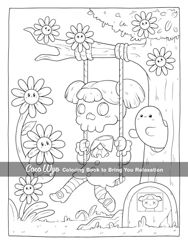 Creepy Cutie: Coloring Book for Adults and Teens Featuring Goth Kawaii and Spooky Cute Creatures of All Kinds and Many More Coco Wyo LLC