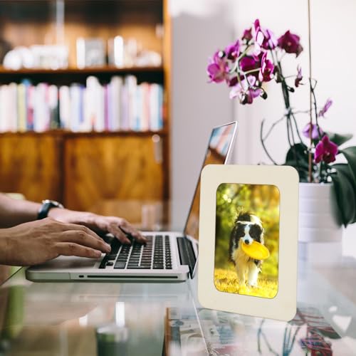 RYKOMO 20 PCS DIY Wood Picture Frames, Unfinished Wooden Frames for 4 x 6 in Photos Wood Photo Picture Frames for Crafts Wood, DIY Painting, Arts Projects, Decorate RYKOMO