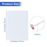 16 Pcs Sublimation Metal Blanks 6" X 8" X 0.4mm Inch Aluminum Sublimation Photo Blanks Aluminum Photo Sign Blank Metal Photo Blanks Photo Sign for Sublimation Printing Decor, DIY (White) SHUESS