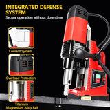 Portable Electric Mag Drill Press - Powerful 2922lbf, 1100W, 1.6" Boring Diameter, Variable Speed, 550RPM. Garvee