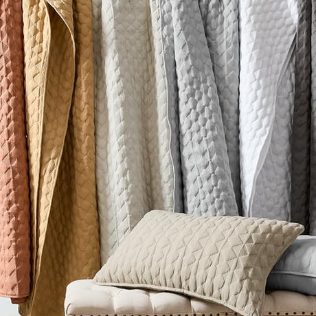 WDCOZY Beige Quilt Twin Size Bedding Sets with Pillow Sham, Lightweight Bedspread Coverlet, Twin XL Thin Comforter Bed Cover, All Season Summer Spring, Tan Cream, 2 Pieces, 68x90 inches WDCOZY