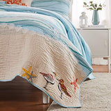 Greenland Home Maui Embroidered Coastal Quilt Set, King/California King (3-Piece) Greenland Home Fashions
