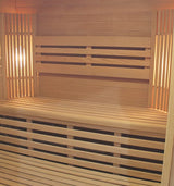 Canadian Hemlock Outdoor Triple Bench Wet or Dry Traditional Swedish Steam Sauna SPA with 9KW Heater Generic