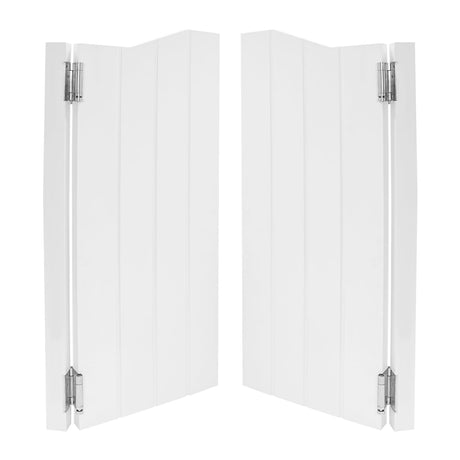 LyeXD 36in Swinging Doors Cafe Doors, Auto Close Swinging Door Arched Top Cafe Door Partition Door with Hinges, Modern Two-Way Double Doors Porch Entrance Swinging Door for Club, Bar (36 * 42 inch) LyeXD