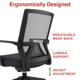 STAPLES Cartwright Ergonomic Office Desk Chair, Adjustable with Breathable Mesh & Lumbar Support, Perfect for Home & Office, Black STAPLES