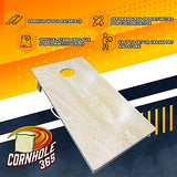 Cornhole365 Premium Unfinished Cornhole Board Set - Plain Regulation Size Cornhole Boards for Outdoor Fun - Durable Cornhole Wood Boards with No Poly Cornhole365