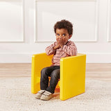 ECR4Kids Tri-Me 3-In-1 Cube Chair, Kids Furniture, Yellow ECR4Kids