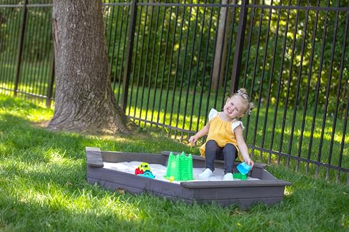 Jack & June Hexagonal Cedar Sand Box Playset - WoodArtSupply