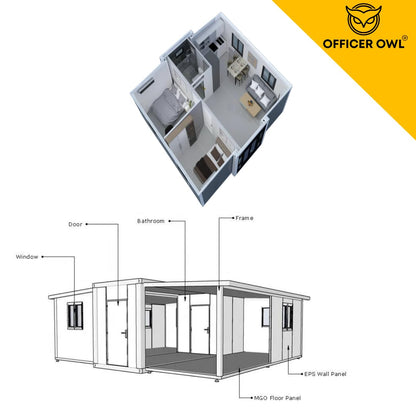 (20 X 20ft) House to Live, House, Suitable for A Variety of Purposes, Our House is Built to Last, Making It A Great Option for Living in Permanently.