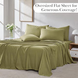 Southshore Fine Living, Inc. 6-Piece Full Size Bed Sheets Set, 21-Inch Extra Deep Pocket Fitted Sheet Full, Flat Sheet, Microfiber Bedding, Sage Green Pillow Cases Standard Size, Sage Green Sheets Southshore Fine Living, Inc.