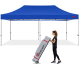 MASTERCANOPY Pop Up Canopy Tent Commercial Grade 10x20 Instant Shelter (Blue) MASTERCANOPY