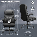 HeroSet Office Chair, Ergonomic Big and Tall Computer Desk Chairs, Executive Breathable Leather Chair with Adjustable Flip-up Armrests, Lumbar Support Swivel PC Chair with Rocking Function HeroSet