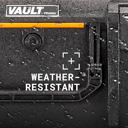 Pelican Vault V300-5 Pistol and 19 Magazine Pre-Cut Foam Gun Case (Black) Pelican