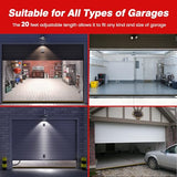 20Ft Universal Garage Door Bottom Threshold Seal Strip with 2 A-dhesives, Weatherproof Rubber DIY Weather Stripping Replacement, Black PETOX