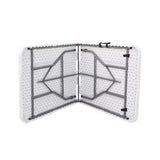 6ft Heavy Duty Folding Table with Handle Portable Plastic Foldable Table for Indoor/Outdoor Events, Camping, Parties, and More – Sturdy Steel Legs, Compact & Easy to Store Generic