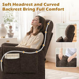 Korser Power Recliner Chair, Small Recliners for Small Spaces, Electric Recliner Chairs for Adults with Remote, Pillow and Side Pockets, Reclining Chair with Memory Function, Living Room, Chenille