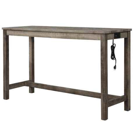Cooper Antique Oak Rectangle Bar Table by Best Master Furniture Best Master Furniture