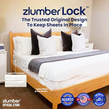The Original USA Patented ZlumberLock – Secure Sheet Holder with Heavy-Duty Mattress Straps – No More Loose Bedding, Universal Fit, Easy One-Time Installation Zlumber