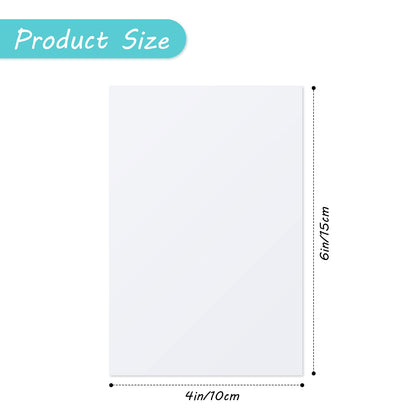 Hotop 8 Pieces Sublimation Aluminum Photo Sign Metal Blank Photo Board Sublimation Picture Panel Wall Art Aluminum Plate for Wedding DIY Printing Bedroom Living Room, White(12 x 8 Inch)