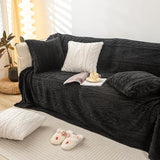 YUSOKI Queen Size Blanket Single Layer,Weight(4.4lb),370GMS-3D Stylish Design for Gift Home Decor (Black,90"x90") YUSOKI