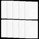 10-Pack White Blank Sign, 10"x 7" Plastic Enjoyist