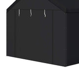 Caravan Canopy Domain 10 x 20 Foot Durable Sidewalls for Garage Carport Canopy Car Tent with Dual Zippers and Roll Up Door, Black (Sidewalls Only) Caravan