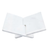 Bloomingville Decorative Marble Book Holder, White Bloomingville