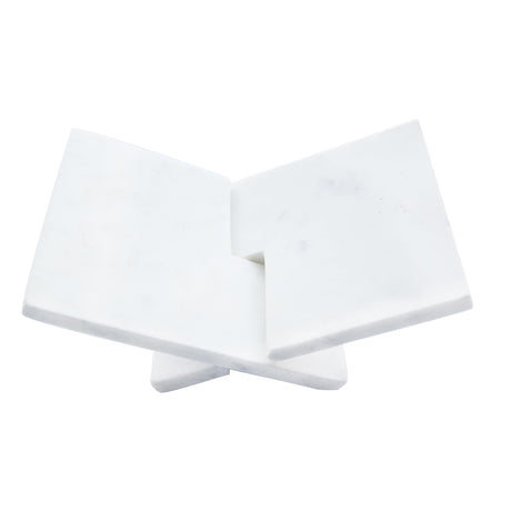 Bloomingville Decorative Marble Book Holder, White Bloomingville