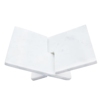 Bloomingville Decorative Marble Book Holder, White