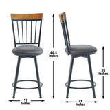 Steve Silver Tyler Chestnut Wood Finish 3-Piece Home Bar Steve Silver