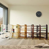 Casual Home 3-Shelf Folding Stackable Bookcase (27.5" Wide)-Walnut Casual Home