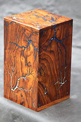 Memorials Large Wooden Urns for Ashes Adult Male/Female - Real Wood Urns for Human Ashes Adult Female/Male - Cremation Urns for Adult Ashes up to 250 Merit wooden craft