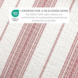 Great Bay Home Twin/Twin XL Reversible Quilt Bedding Set - All Season, Modern, Lightweight Bedspreads - Red Striped Coverlets (Includes 1 Quilt, 1 Pillow Sham) Great Bay Home