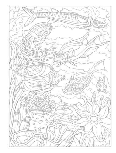 Creative Haven Sea Life Color by Number Coloring Book (Adult Coloring Books: Sea Life) Dover Publications