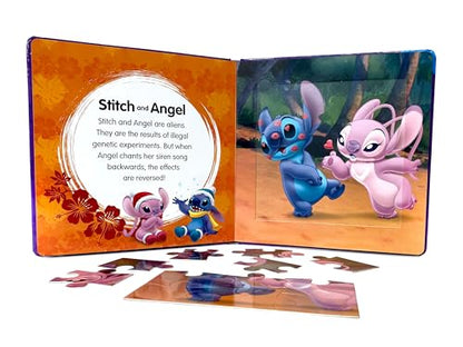 Disney Stitch My First Puzzle Book - Jigsaw Puzzles for kids, 10-page board book, 5 puzzles to enjoy